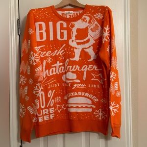 Men's Whataburger Ugly Christmas Sweater Size MED